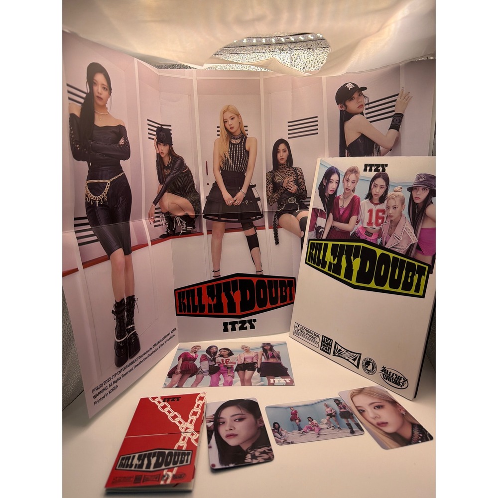 ITZY Kill My Doubt Album Inclusions Set Poster Photocards Postcard Ryujin Lia